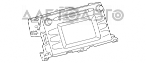 Toyota Highlander 14-16 small display radio tape recorder