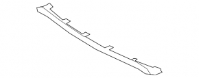 Kia Sportage 17-19 FWD front bumper lip trim, gray texture