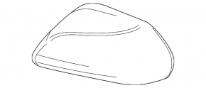 Right side mirror cover for Toyota Avalon 19-23 black 218