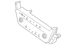 Climate control Hyundai Ioniq 20-22 with backlight