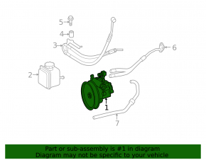 Power steering pump Mercedes X164 GL 08-12 320/350d