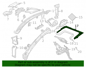 Engine bay plastic Mercedes W167 GLE 350 450 20-23