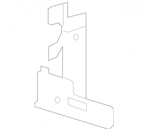 Front bumper reinforcement strut upper left Mercedes C-class W205 15-21