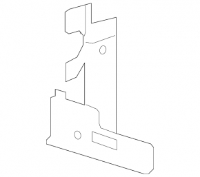Front bumper reinforcement strut upper left Mercedes C-class W205 15-21