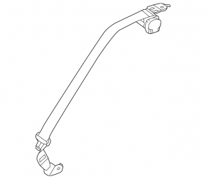 Seat belt rear central Mazda 3 19- 4d black, Mexico built