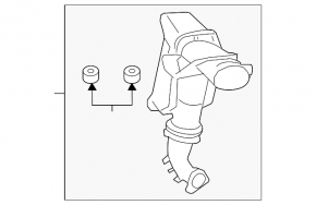 Ford Fusion mk5 13-14 1.6T Turbocharger Duct, Part 1