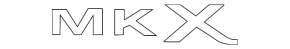 Emblem inscription MKX tailgate Lincoln MKX 16-18