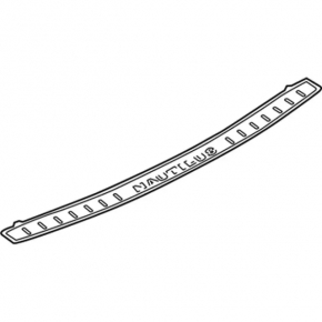 Upper rear bumper trim Lincoln Nautilus 19-23 structure Nautilus