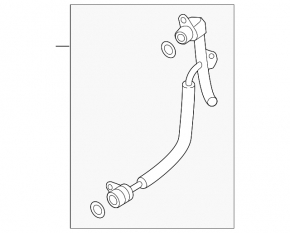 VW Atlas 18-24 2.0T Turbocharger Coolant Pipe Inlet with Hose