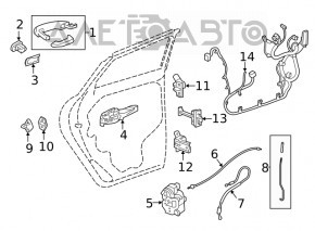 Outer Handle Cap Front Right GMC Terrain 18-