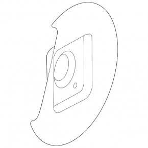 Brake Disc Cover Rear Left Chevrolet Impala 14-20