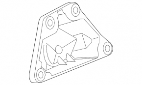 Right Engine Mount Bracket BMW 5 F10 12-16 2.0T RWD