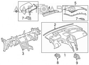 Under-torpedo pipe reinforcement Chevrolet Volt 11-15