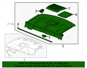 Rear shelf Chevrolet Malibu 13-15 hybrid