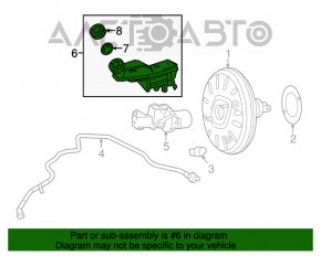 Mercedes CLA 14-19 master cylinder reservoir