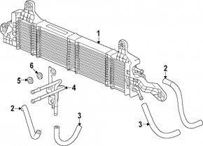 Honda Accord 23-hybrid gearbox cooling radiator complete with frame
