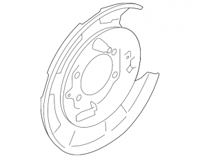 Brake Disc Cover Rear Left Subaru Outback 20-23
