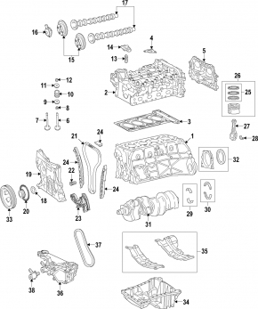 Crankshaft Mercedes GLA 14-20 2.0