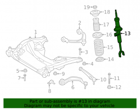 Front right shock absorber BMW 6 F06 F12 12-18