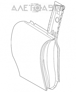 Bare rear right door Mini Cooper Clubman R55 07-14