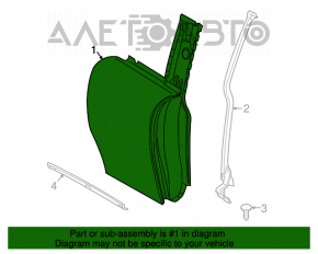 Bare rear right door Mini Cooper Clubman R55 07-14