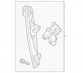 Window lifter with motor front left Chevrolet Bolt EV 22-23
