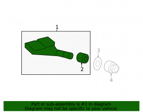 Wheel Pressure Sensor Acura MDX 14-20 315mhz