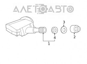 Wheel Pressure Sensor Acura MDX 14-20 315mhz