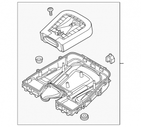 Lower air filter housing cover for Audi SQ7 20-25 4.0