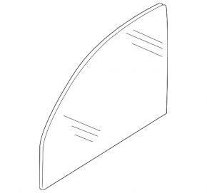 Front left door glass BMW X5 F15 14-18