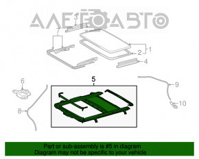 Lexus RX350 RX450h 10-15 Sunroof Assembly