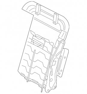 Driver's seat lumbar support with motor for Subaru Forester 14-18 SJ without frame