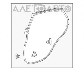 Lexus RX350 RX450h 10-15 Rear Right Door Seal