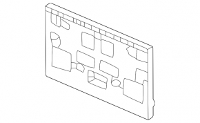 Front License Plate Area for Honda Civic XI FE/FL 22-24
