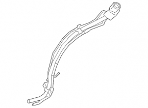 Fuel filler neck Lexus NX200t NX300 15-21