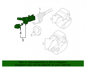Steering column switch left Toyota Prius 20 04-09