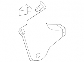 Front pillar trim lower right Hyundai Azera 12-17 black, scratches, worn