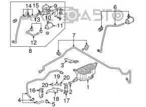 Fuel canister pump assembly Audi Q5 8R 13-16 hybrid with filter