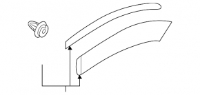 Rear right wing arch trim Subaru Forester 19- SK