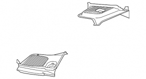 Wiper grille plastic left Mercedes GLC 16-22 missing part