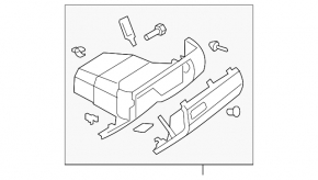 Glove box, glove compartment Mazda3 03-06