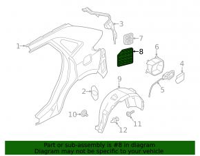 Ventilation shield left Lincoln Nautilus 19-23 large
