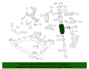 Front left spring Mazda6 09-13