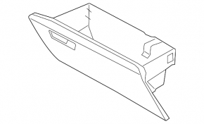Glove box, glove compartment Ford Explorer 20-24 black, Platinum