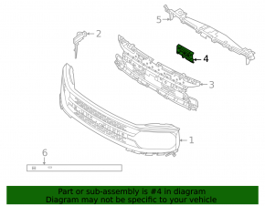 Ford Bronco Sport 21-25 Grille Support Bracket