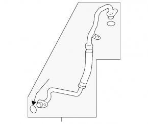 VW Tiguan 18-24 2.0T turbo oil pipe, metal