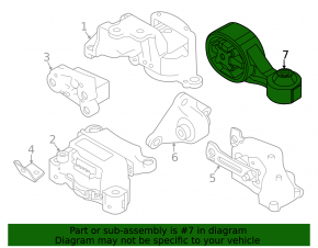 Engine mount central Nissan Altima 19- 2.5