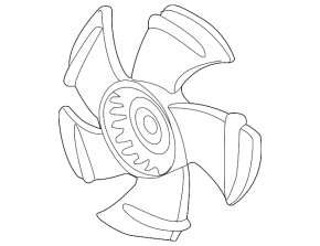 Cooling Fan Impeller Left Acura TLX 15- 2.4