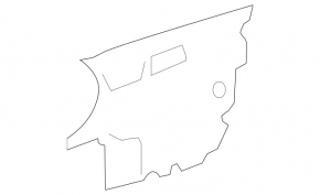 Metal door trim, inner, front left, Mercedes W221