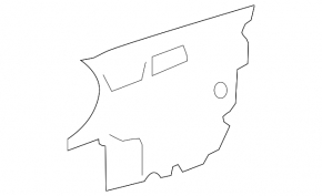 Metal door trim, inner, front left, Mercedes W221